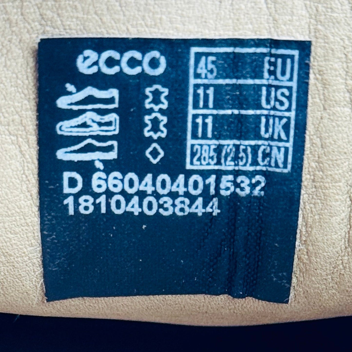 ECCO Reciprico Black Shoes (Size 45) - 66040401532