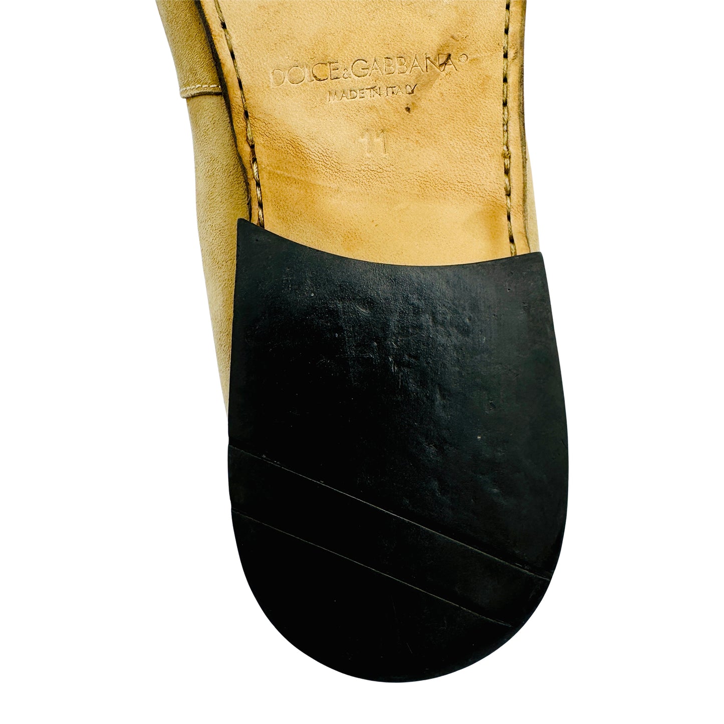 Dolce & Gabbana Men's Calfskin Suede Loafers (Size 44/44.5)