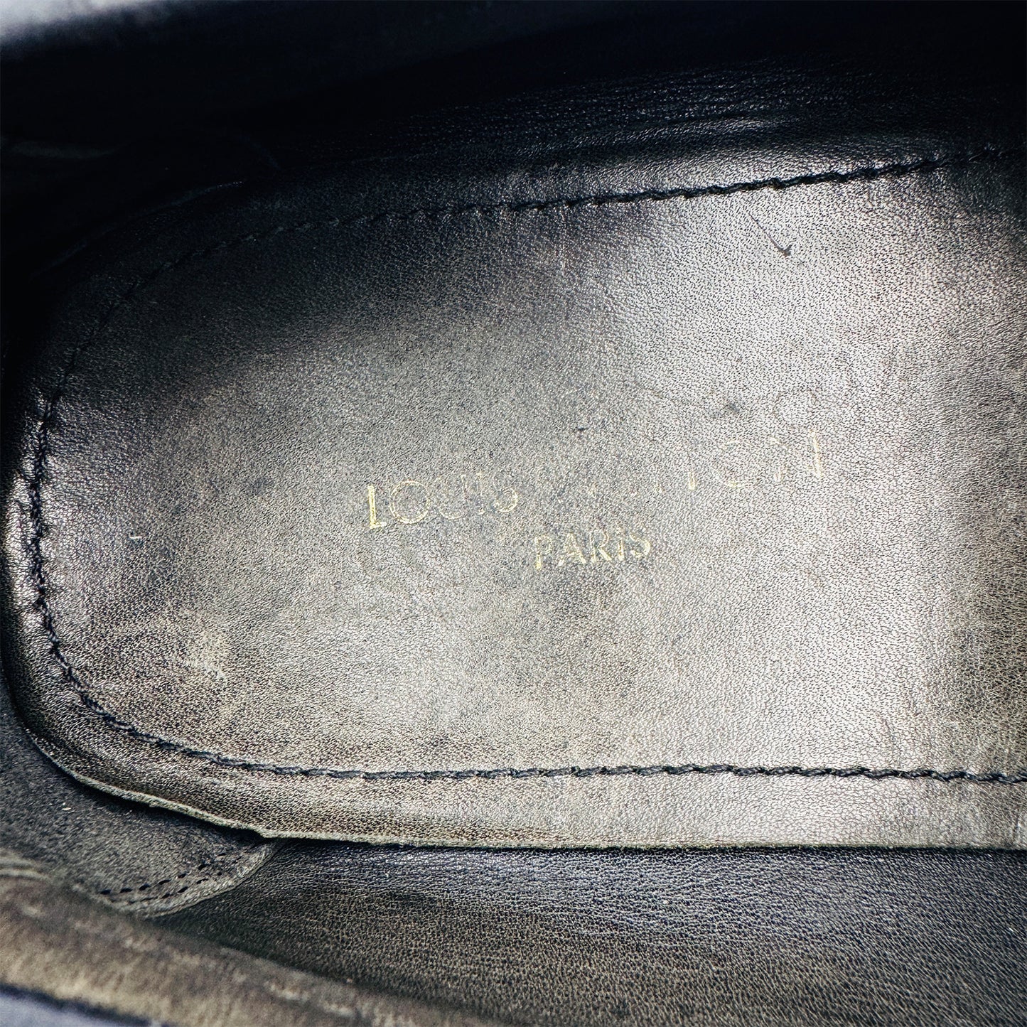 Louis Vuitton Men's Black Leather Major Loafers (Size 44/44.5)