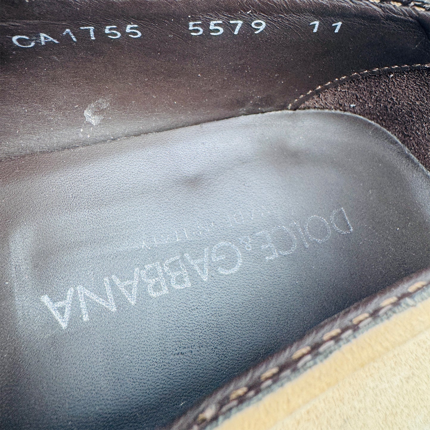Dolce & Gabbana Men's Calfskin Suede Loafers (Size 44/44.5)