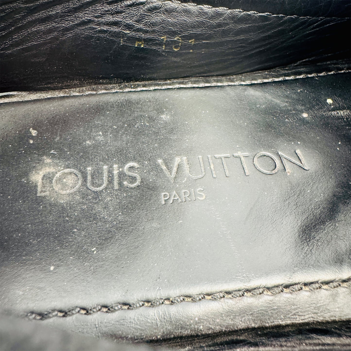 Louis Vuitton Men's Black Buckle Suede Loafers (Size 42/42.5)