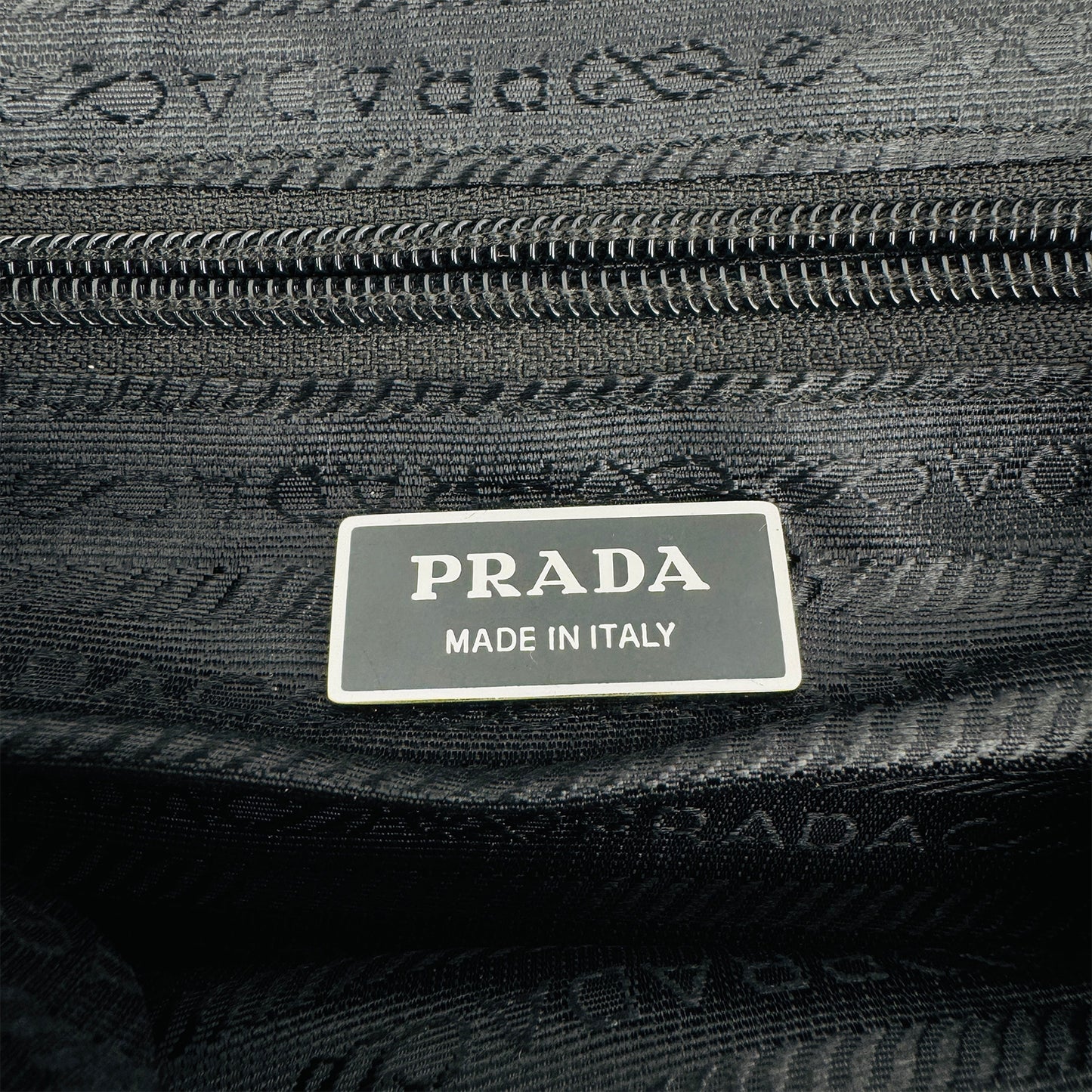 Prada Black Tessuto Nylon Double Buckle Backpack