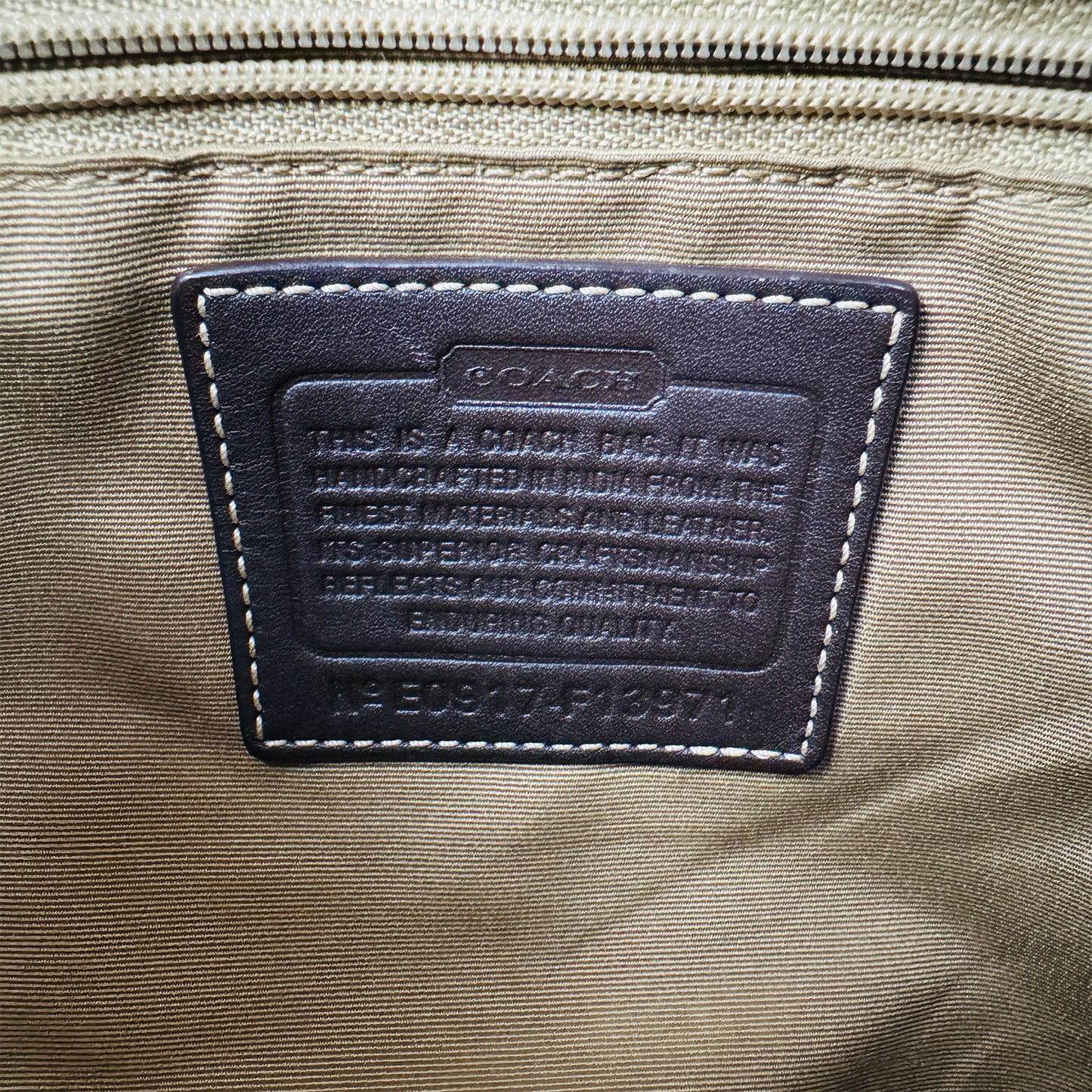 Coach Signature Jacquard Turnlock Hobo Shoulder Bag