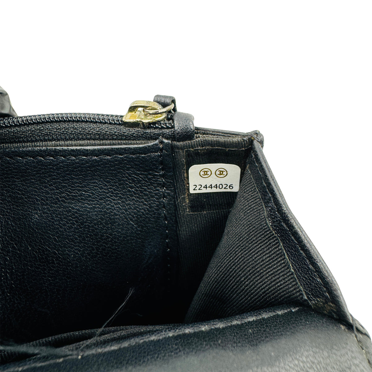 Chanel Quilted Ribbon Wallet On Chain Pouch