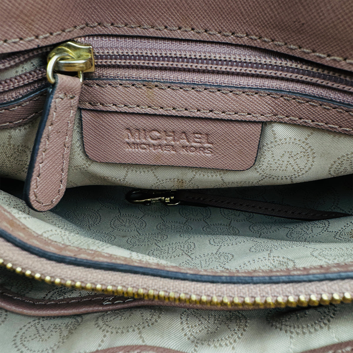 Michael Kors Dillon East-West Saffiano Leather Satchel Bag