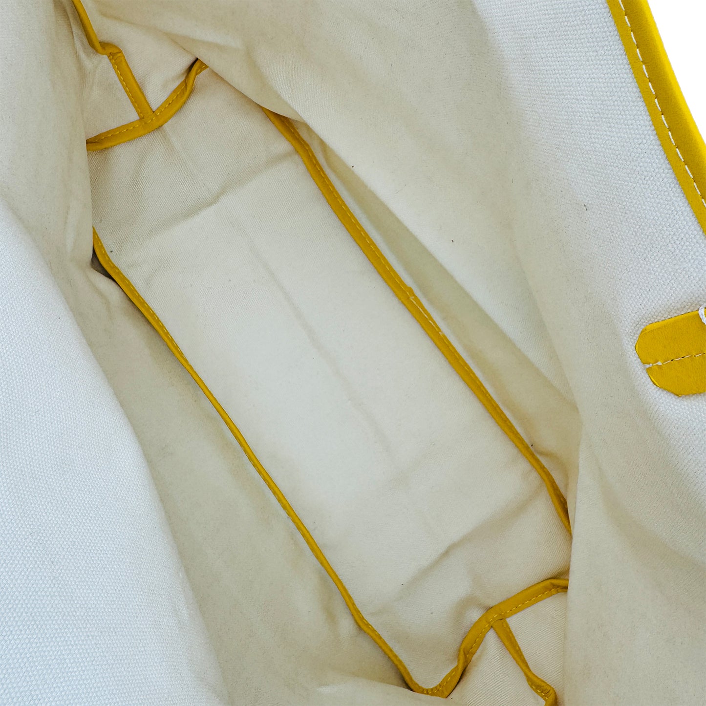 Goyard Saint Louis Yellow Goyardine Canvas Tote Bag