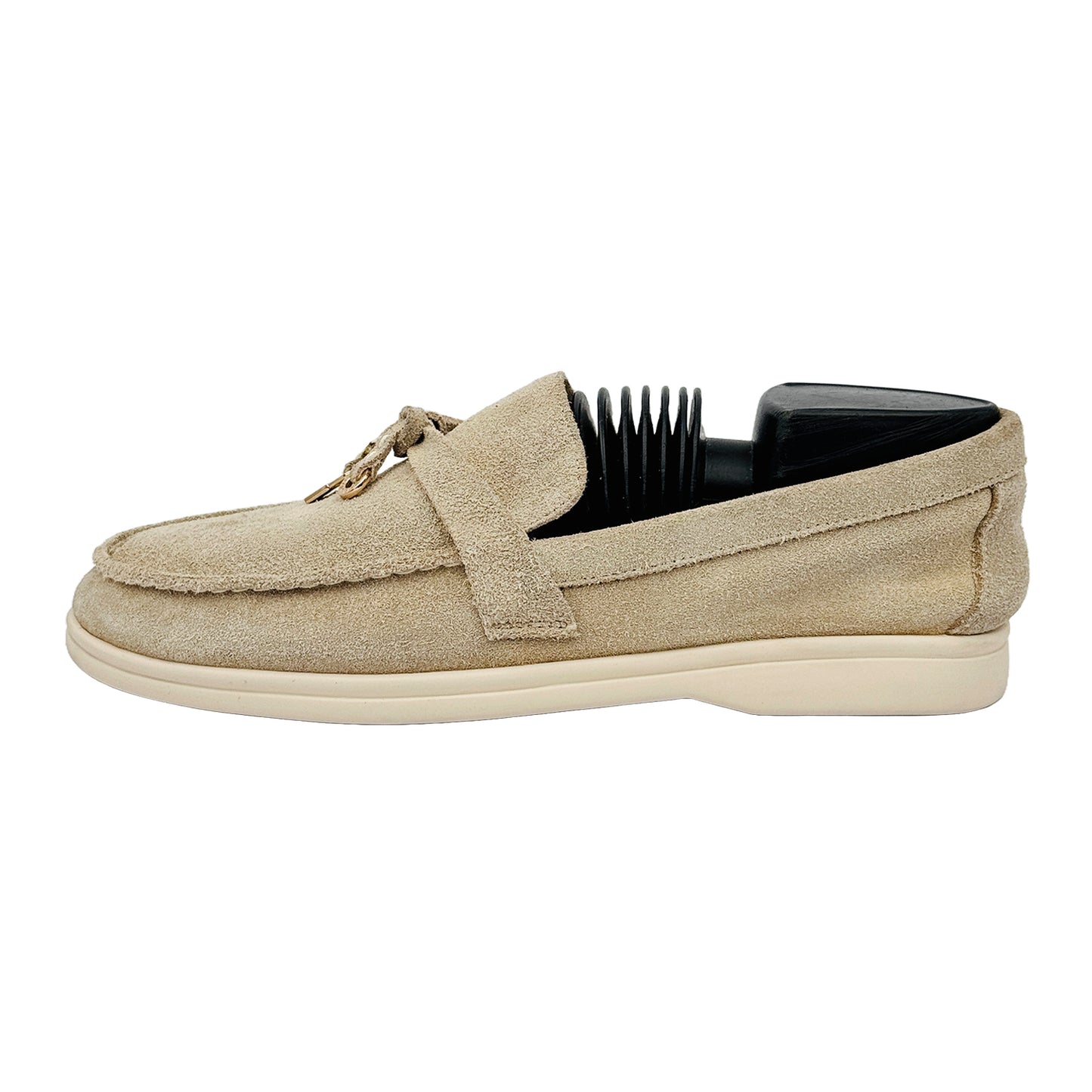 Image of Loro Piana Women's Summer Walk Suede Loafers (Size 38) - FAE5444D044