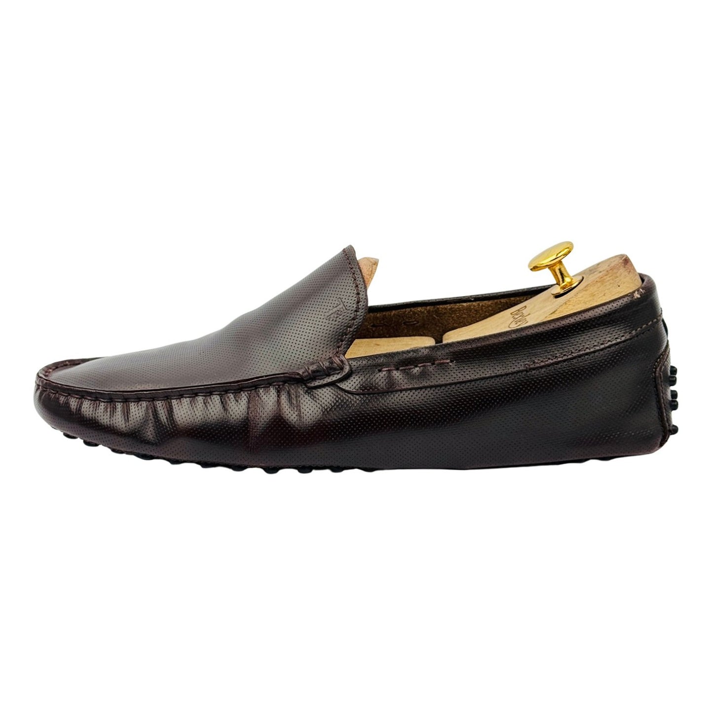 Image of Tod's Men's Brown Leather Gommino Moccasins (Size 42.5/43)
