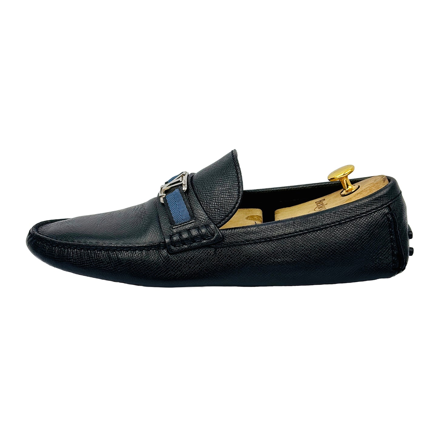 Image of Louis Vuitton Men's Hockenheim Black Leather Loafers (Size 43/43.5)