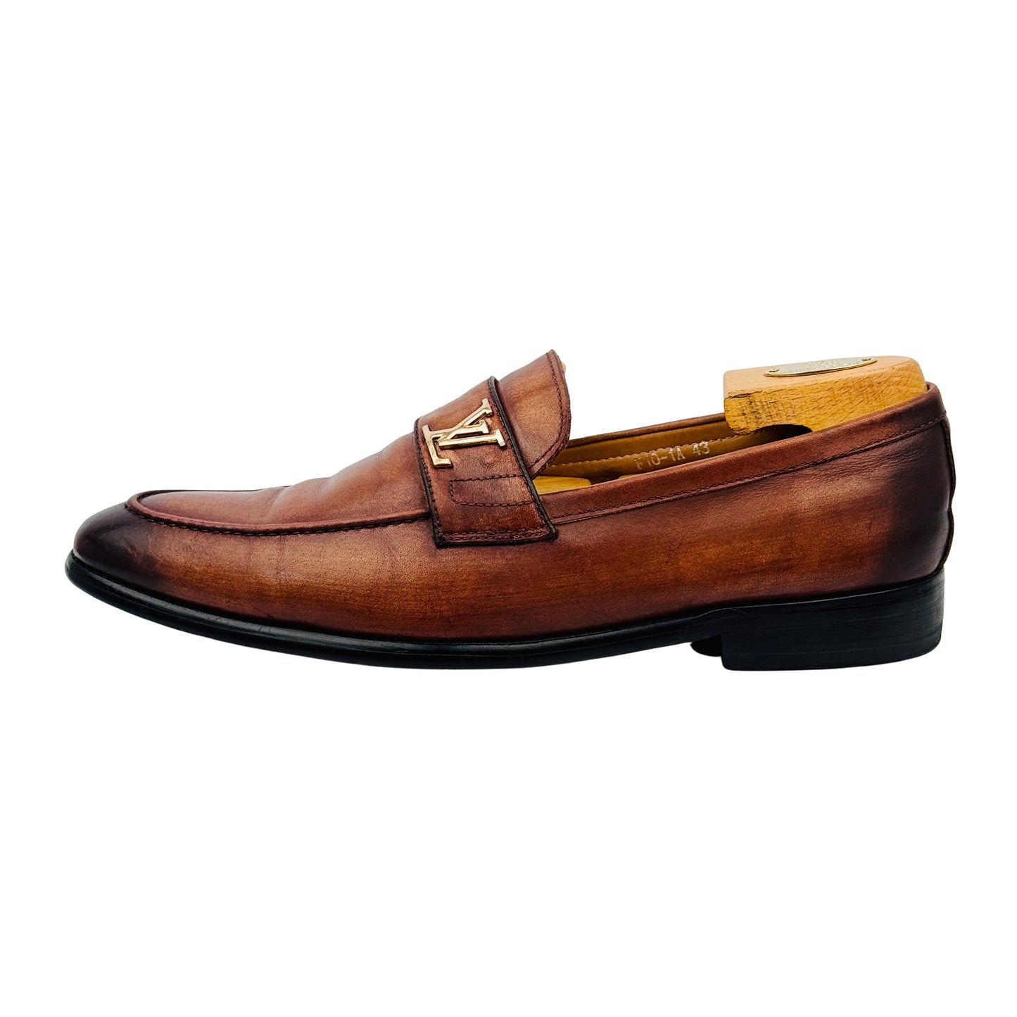 Louis Vuitton Major Brown Leather Loafers (Size 43)