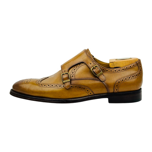 Aldo Men's Ozzano Brown Leather Dress Shoes (Size 42/42.5)