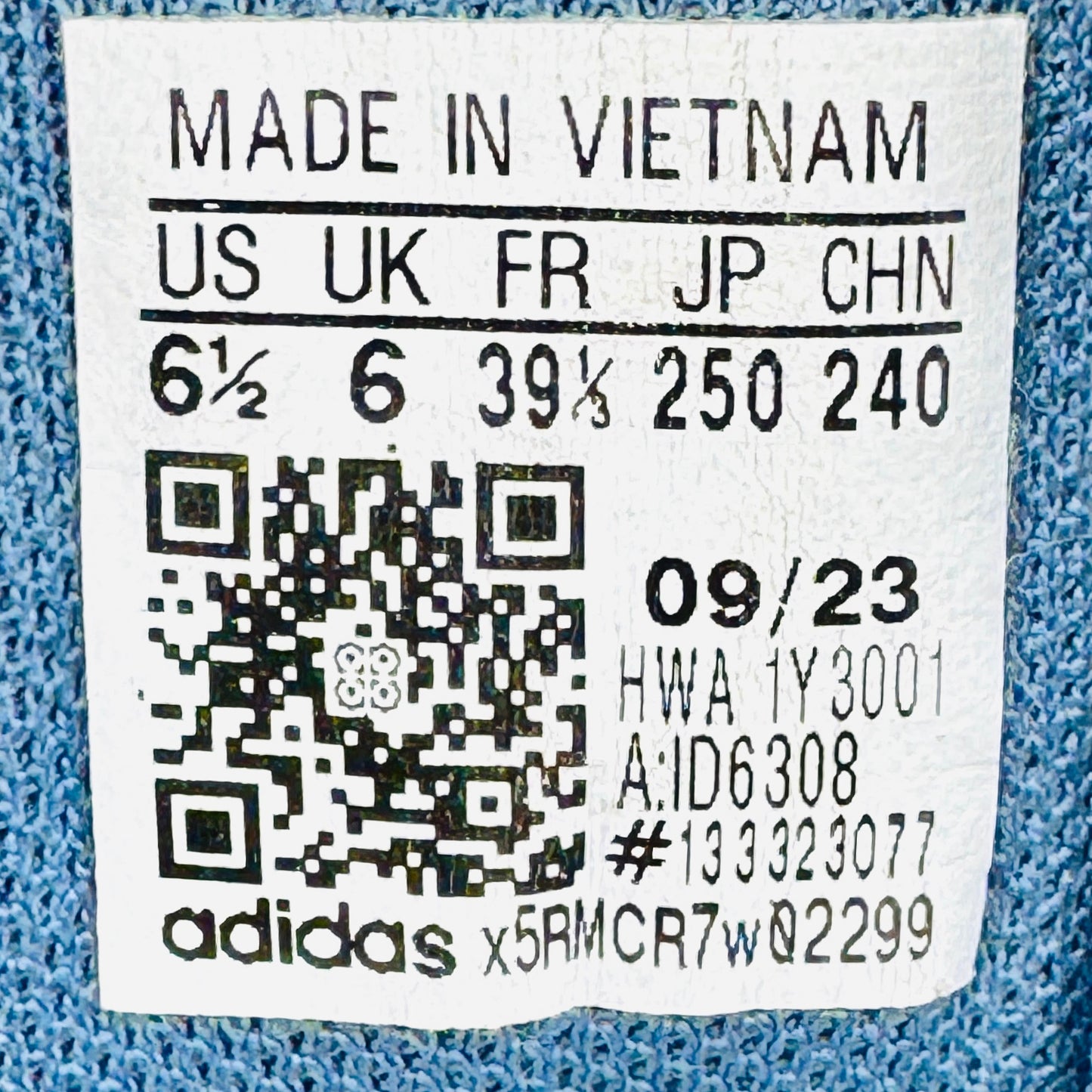 Adidas VL Court 3.0 Blue Sneakers (Size 39.5) - ID6308