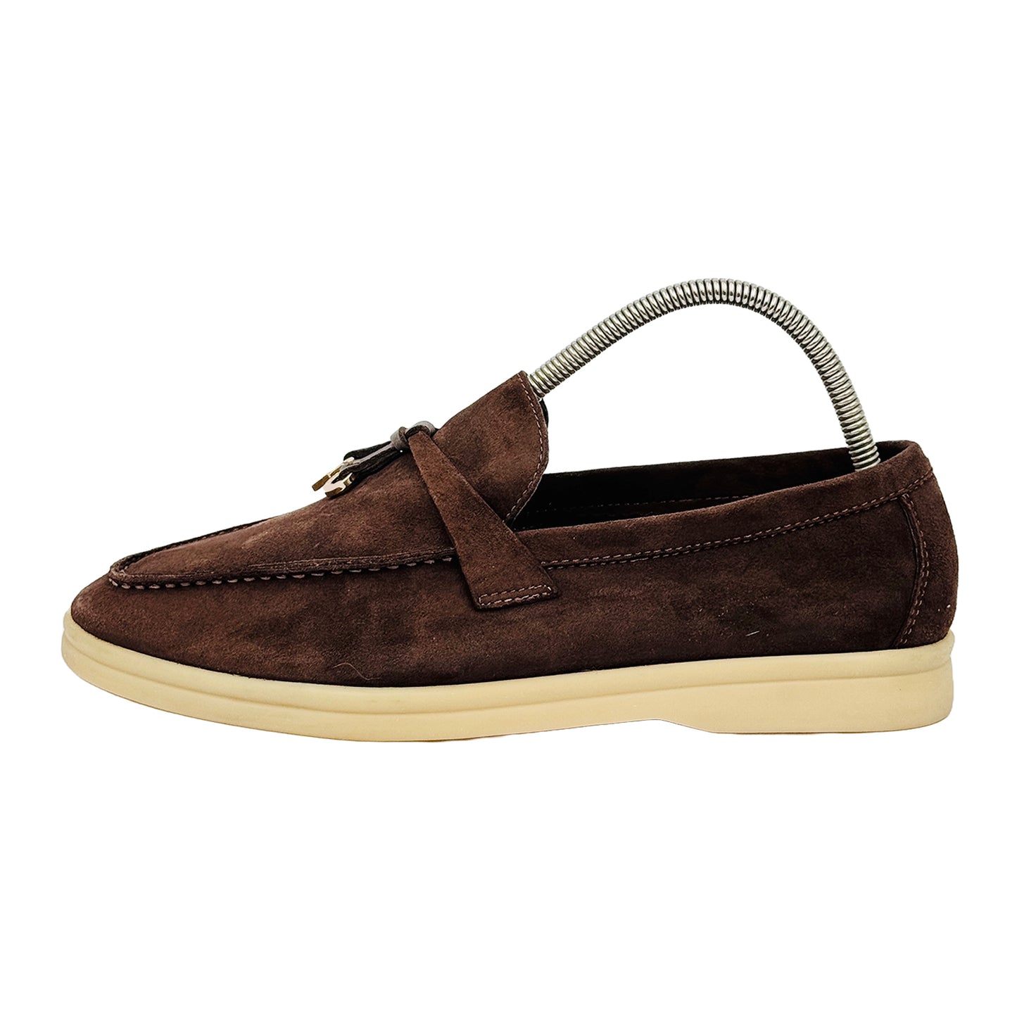 Image of Loro Piana Women's Brown Summer Charm Walk Loafers (Size 36) - J-61397