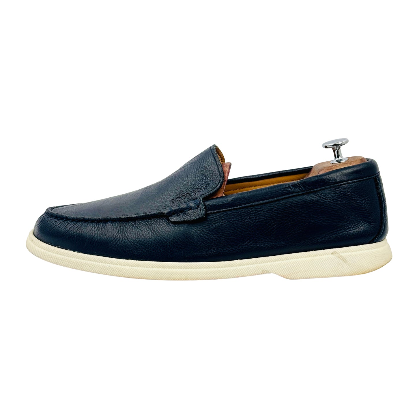Hugo Boss Men's Logo Detail Moccasin Shoes (Size 45) - 50517371