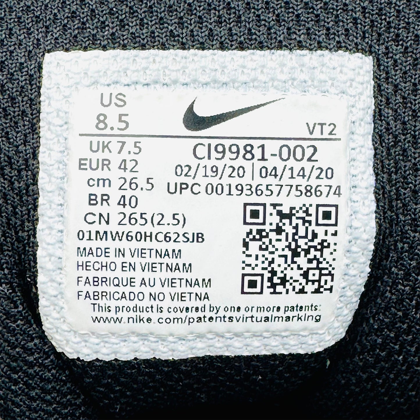 Nike Downshifter 10 Shoes (Size 42) - CI9981-002