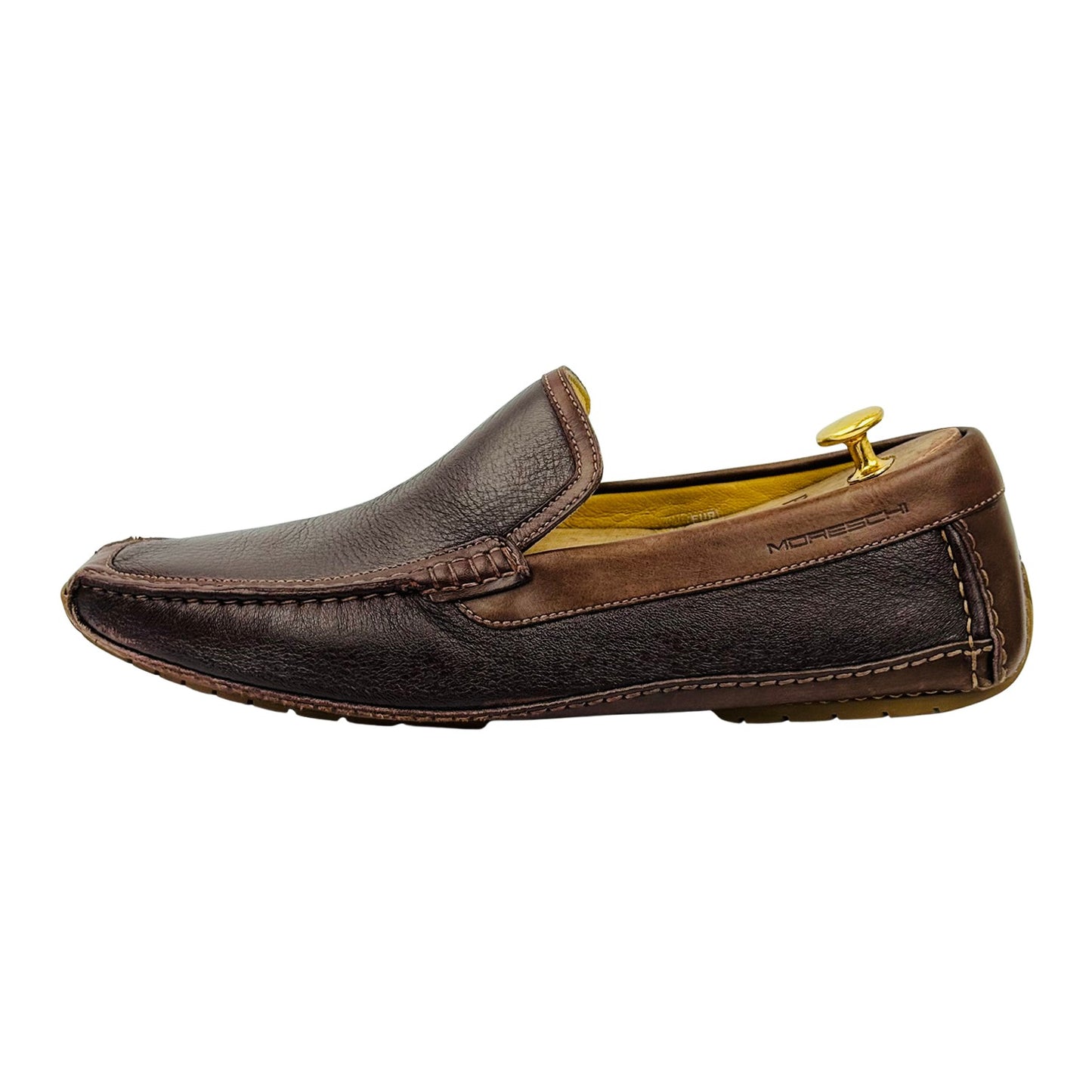 Moreschi Men's Dark Brown Leather Loafer (Size 42.5)