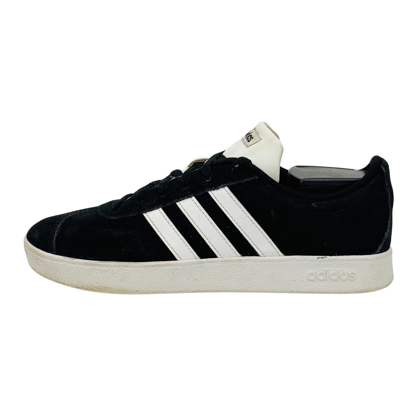 Adidas VL Court 2.0 'Core Black' Sneakers (Size 37.5) - DB1827
