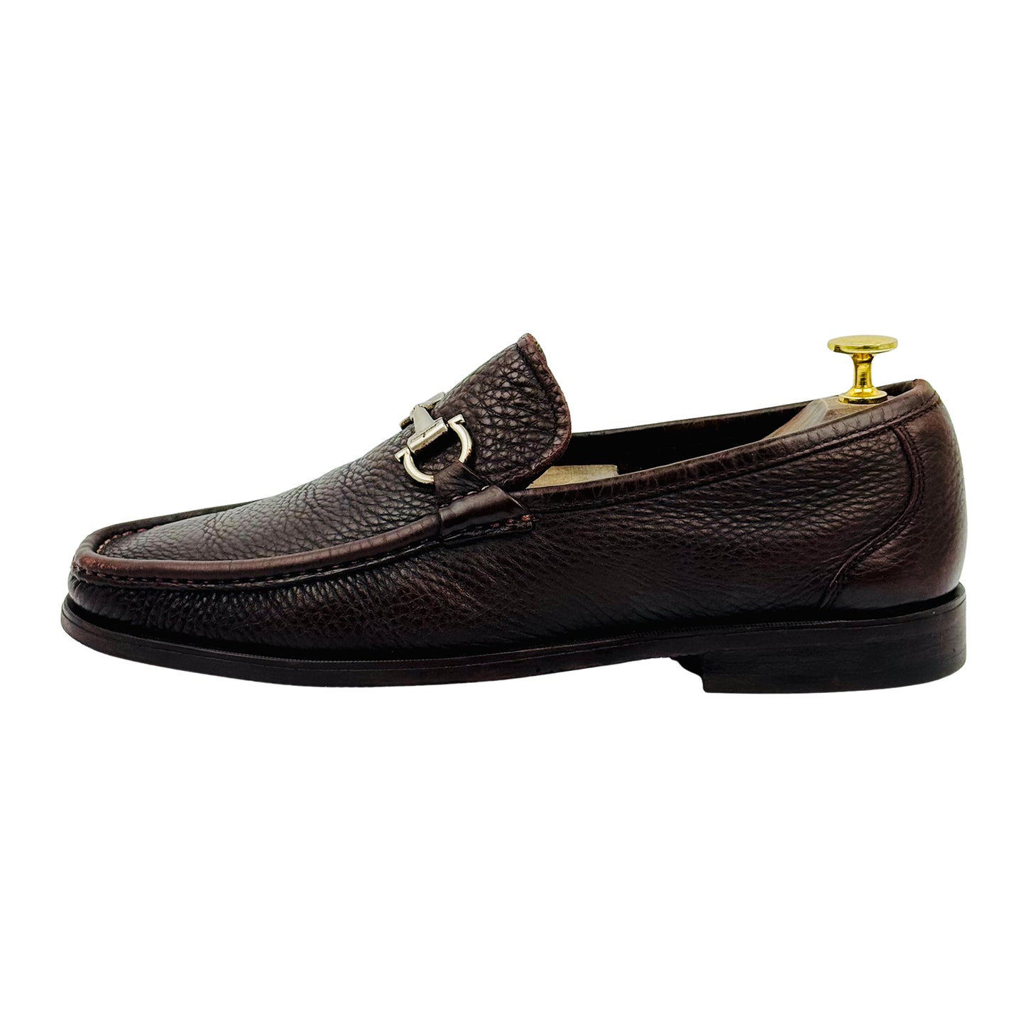 Salvatore Ferragamo Gancini Bit Dark Brown Loafer (Size 41.5/42)