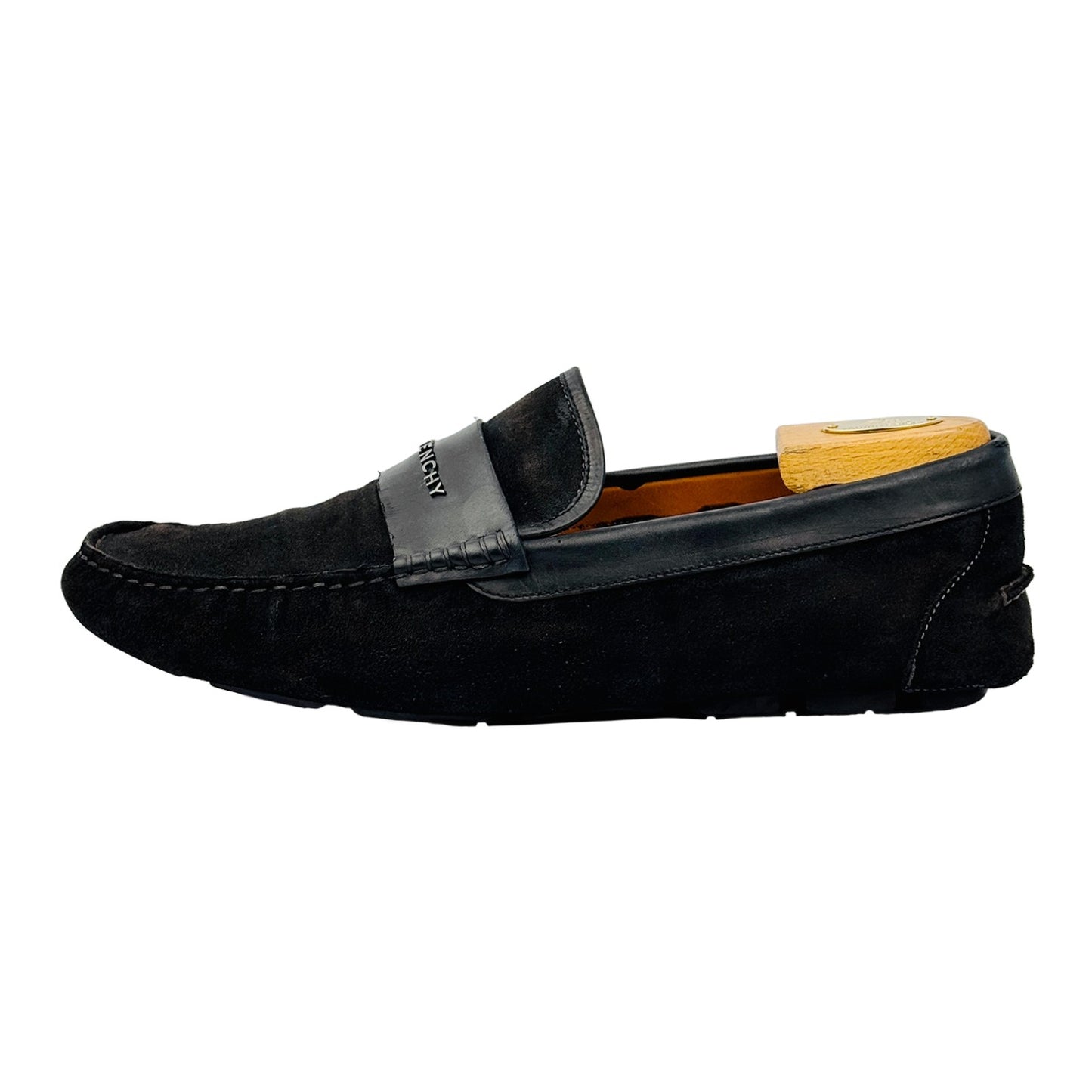 Givenchy Men's Black Suede Loafers (Size 46)