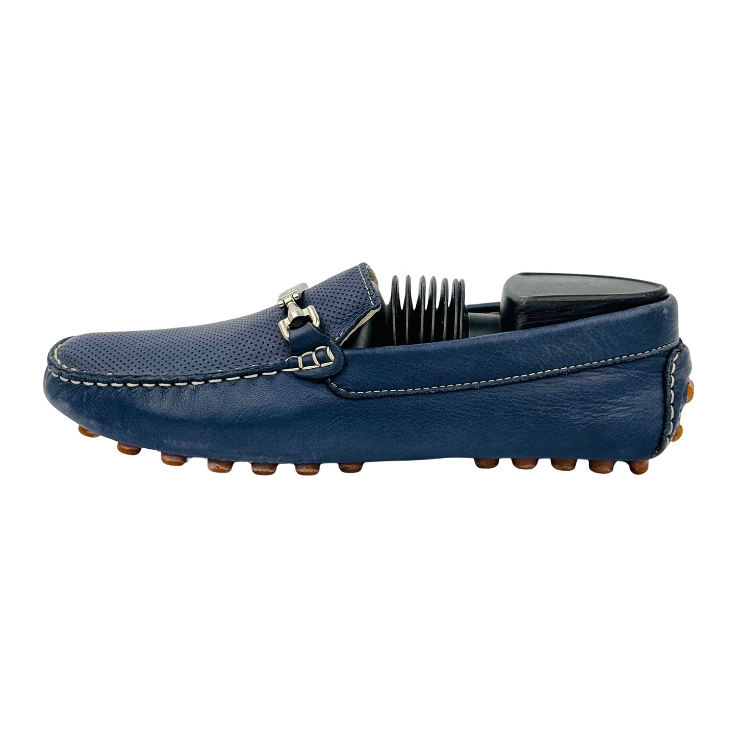 Image of Gianfranco Ferre Men's Blue Moccasins (Size 39/39.5)