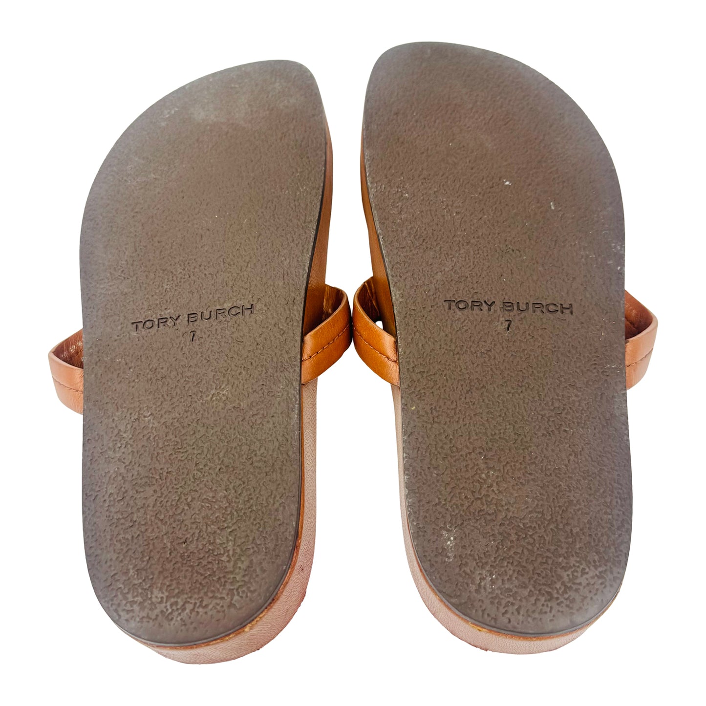 Tory Burch Miller Cloud Brown Sandal Slippers (Size 37)