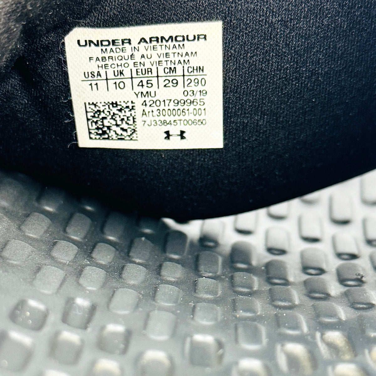 Under Armour UA Playmaker Fixed Strap Slides (Size 45) - 3000061-001