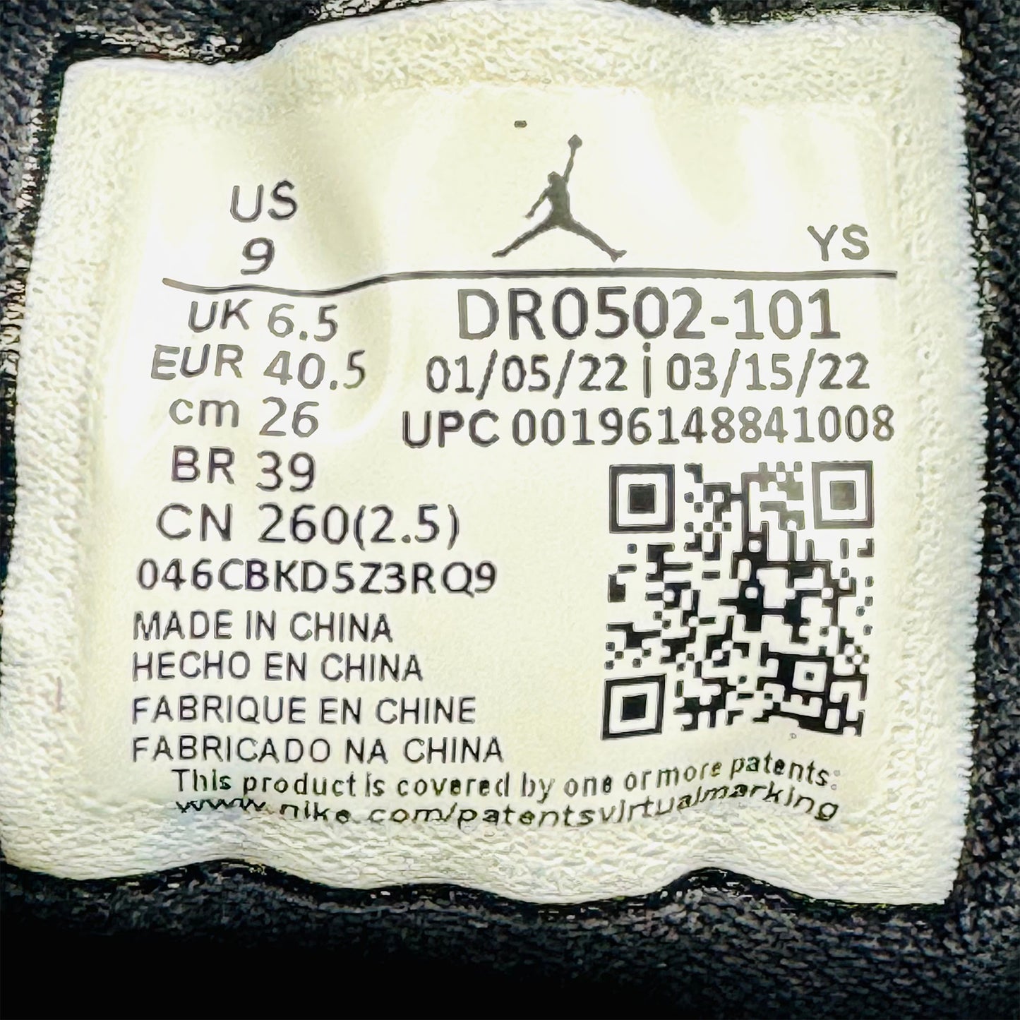 Nike Air Jordan 1 low SE Sneakers (Size 40.5) - DR0502-101