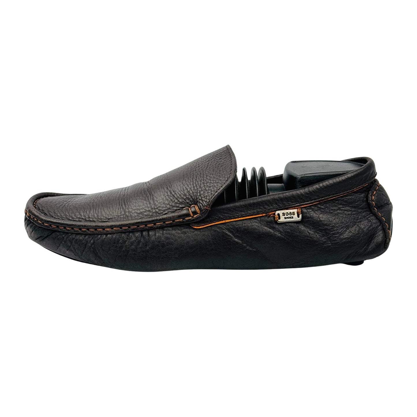 Hugo Boss Men's Brown Leather Driving Loafers (Size 41.5/42)