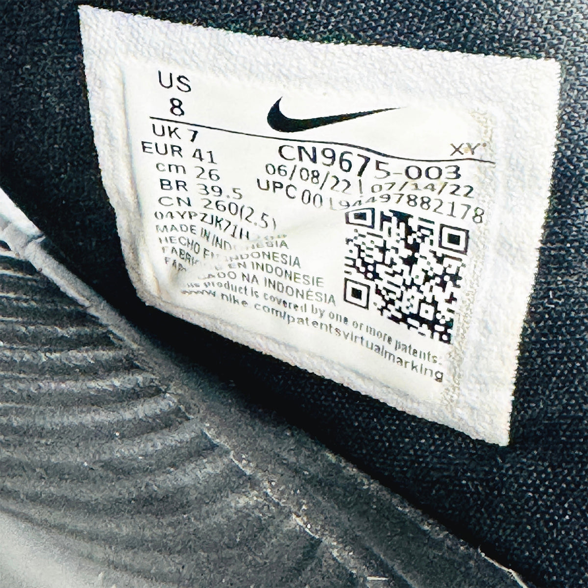 Nike Victori One Triple Black Slides (Size 41) - CN9675-003