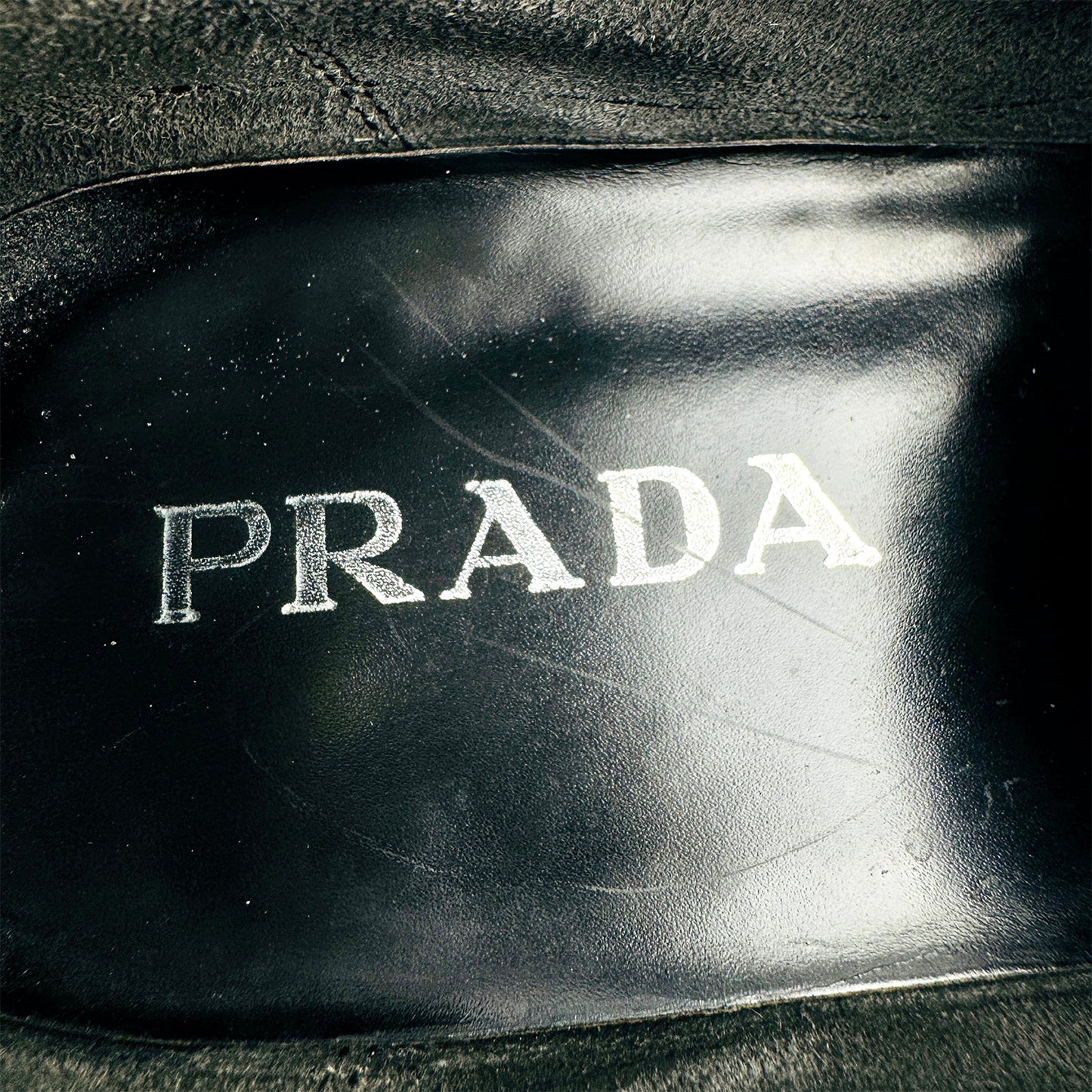 Prada Brushed Leather Tassel Loafers (Size 41.5/42)