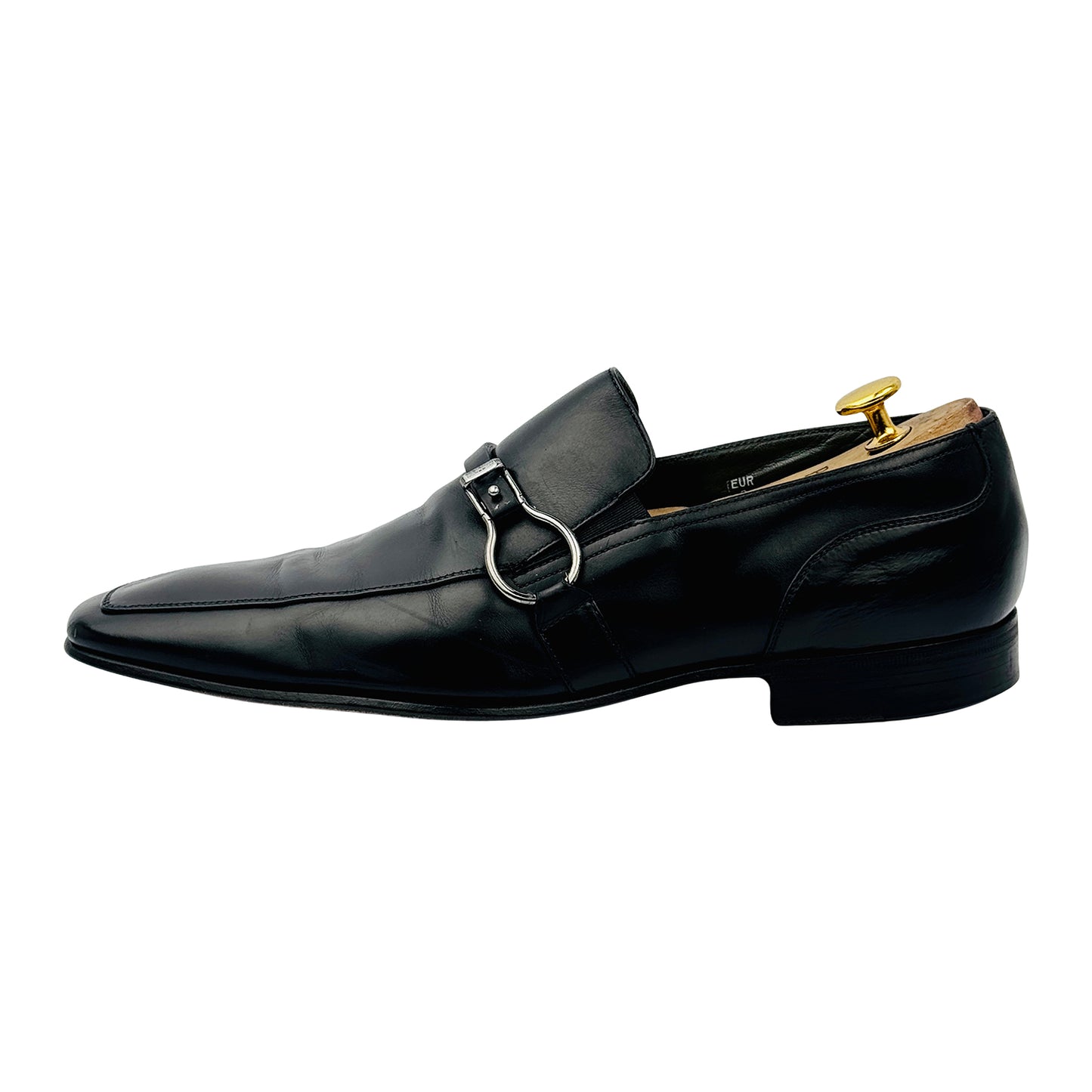 Moreschi Men's Black Leather Loafers (Size 43/43.5)