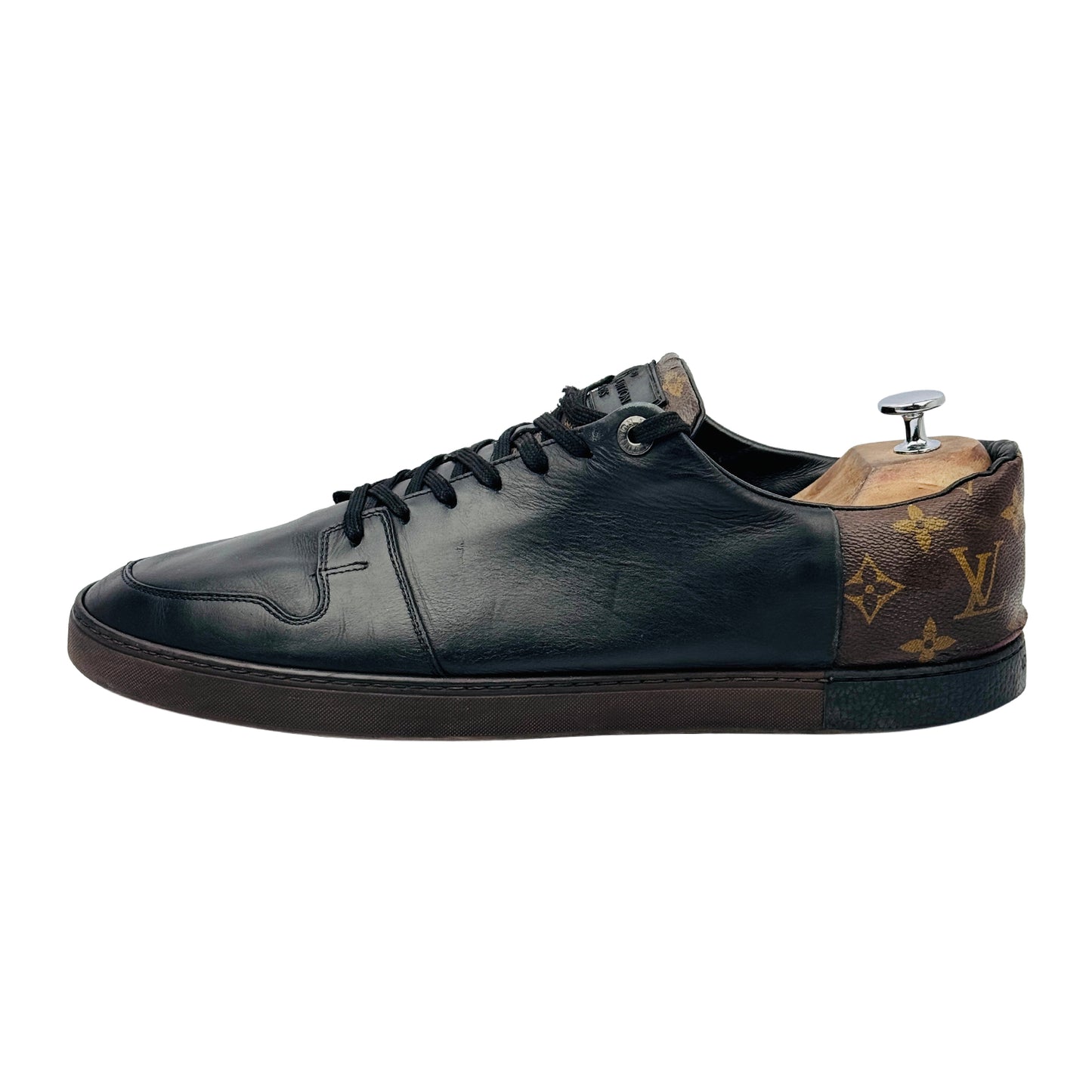 Louis Vuitton Men's Line-Up Monogram Leather Sneakers (Size 46/47)