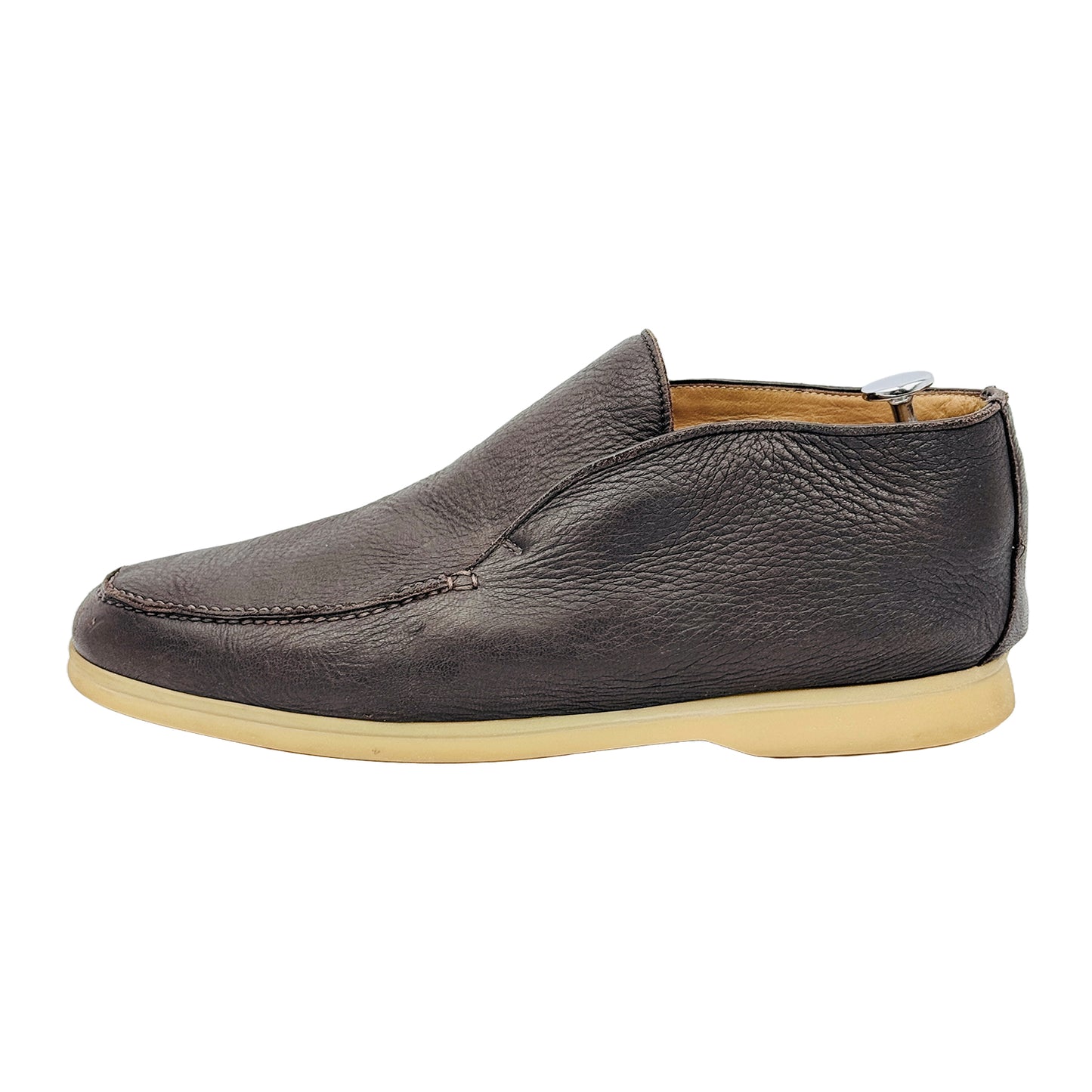 Image of Loro Piana Men's Brown Open Walk Ankle Boots (Size 45)