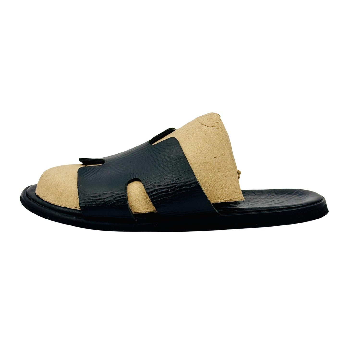 Hermes Men's Izmir Sandal Black Slides (Size 42)