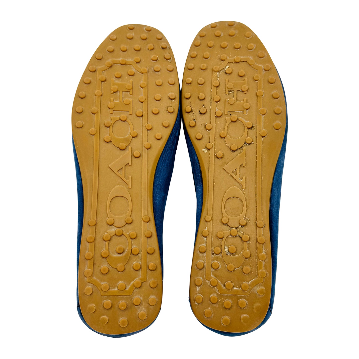 Coach Fredrica Blue Suede Loafer (Size 38/39)