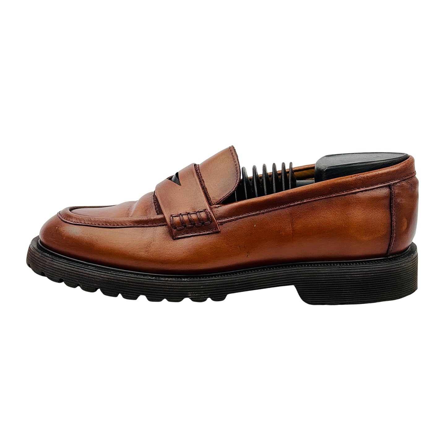Elcanto Men's Two‑Band Penny Loafers (Size 41.5/42) - LCMD83J039