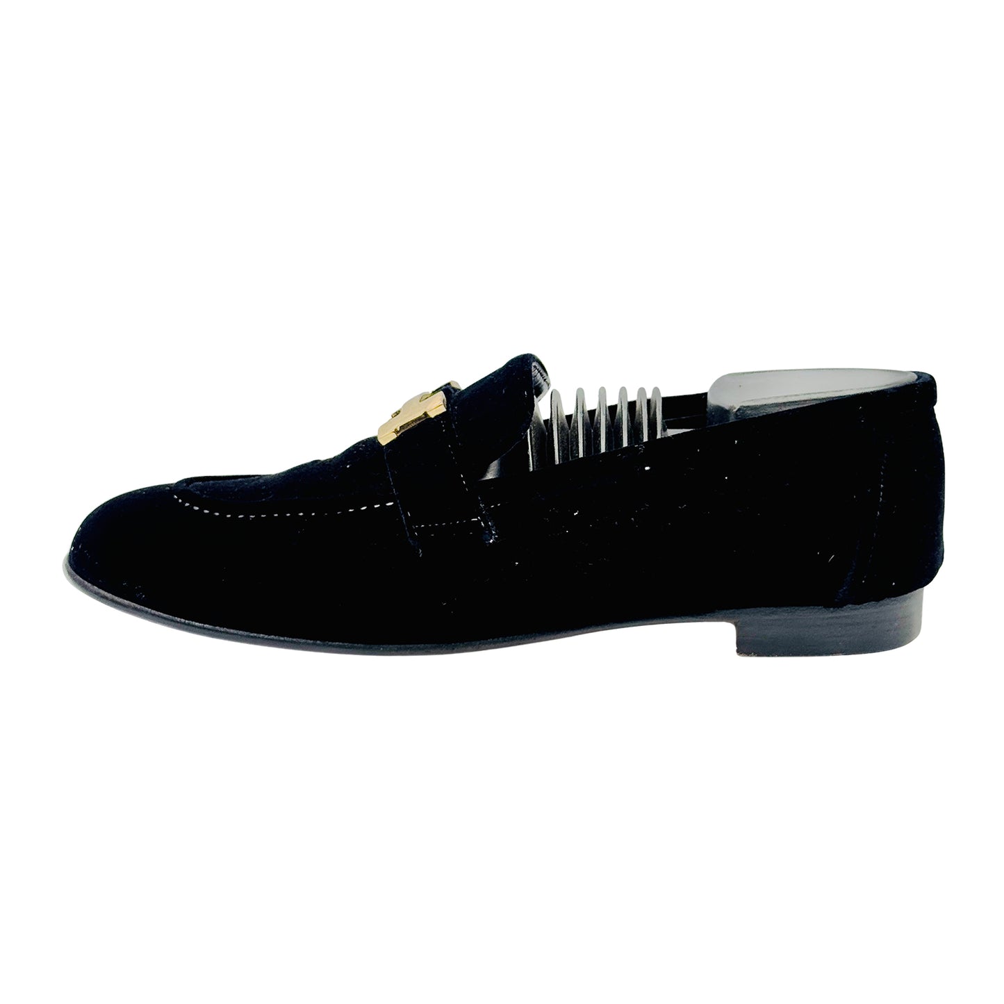 Hermes Men's Permabrass Plated 'H' Detail Loafers (Size 40.5/41)