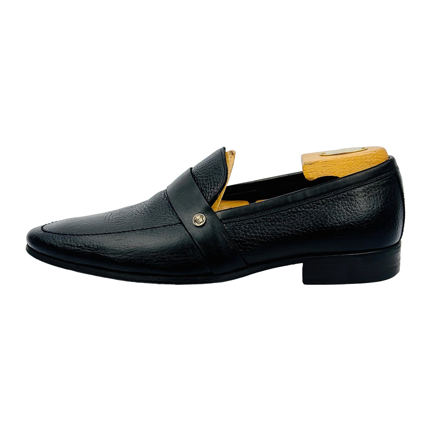 Versace Men's Medusa Grain Leather Loafers (Size 42.5)