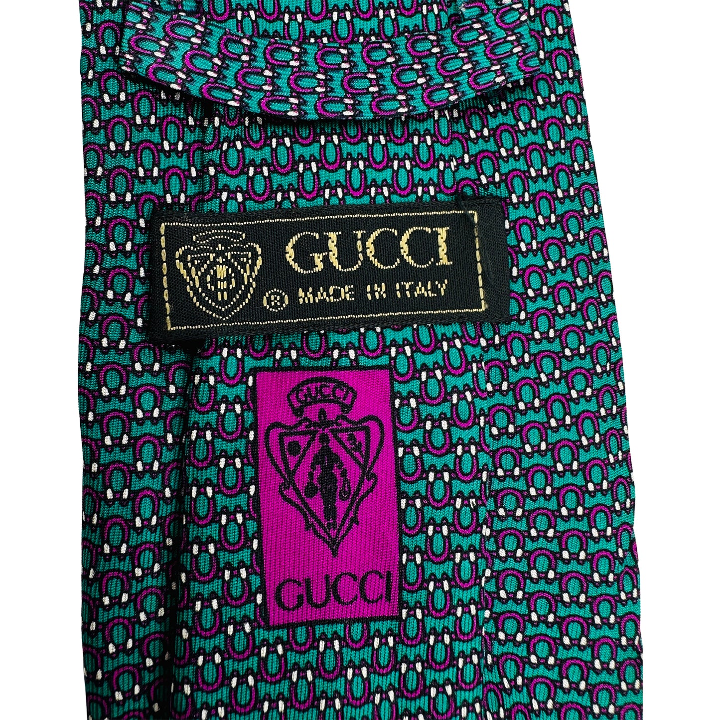 Gucci Turquoise 'Accents' Tie (Size Regular)