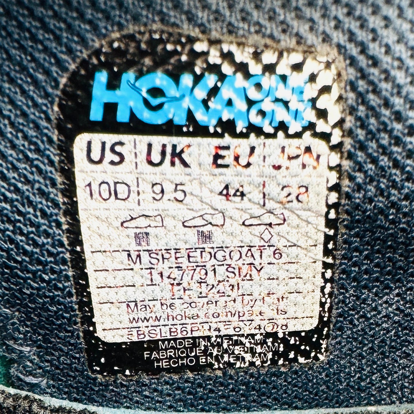Hoka Speedgoat 6 'Stormy Skies' Shoes (Size 44) - 1147791-SMY