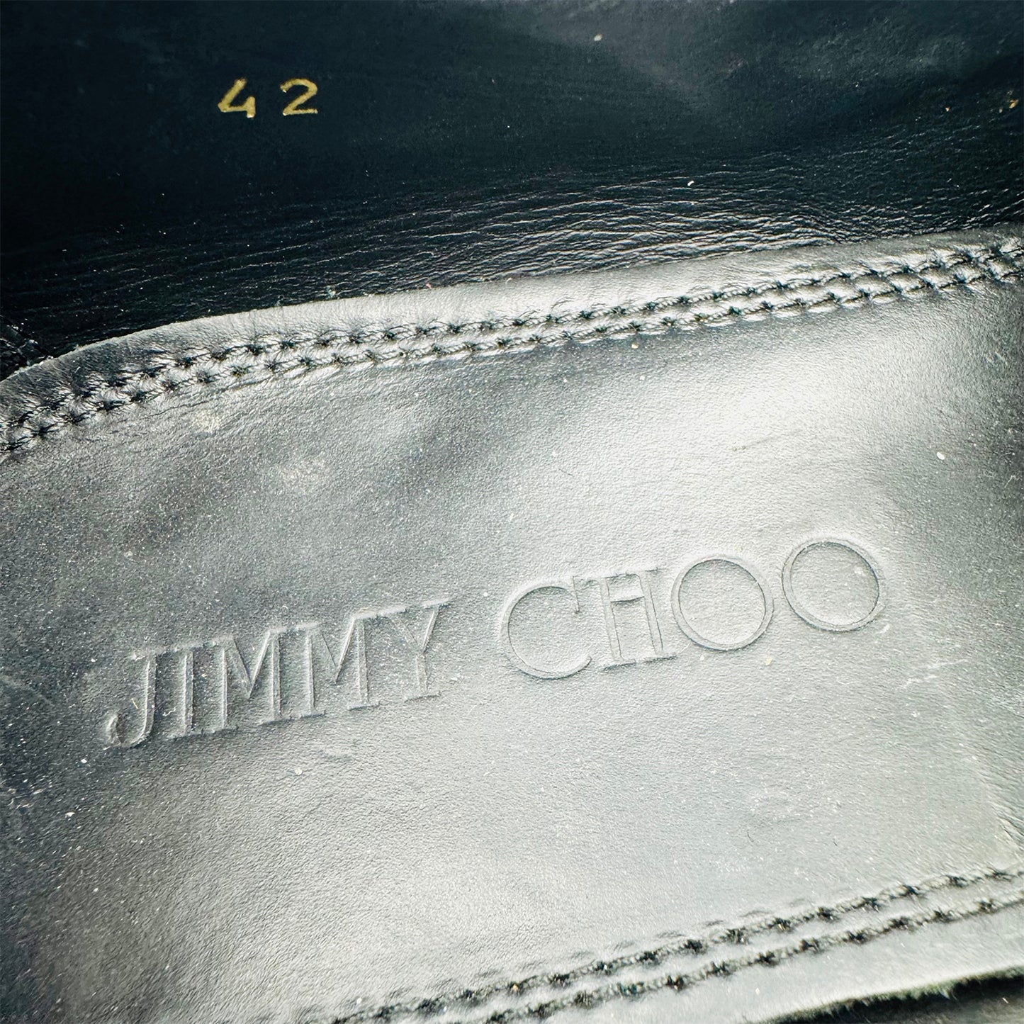 Jimmy Choo Men's Navy Grey Embossed Italian Loafer (Size 42)