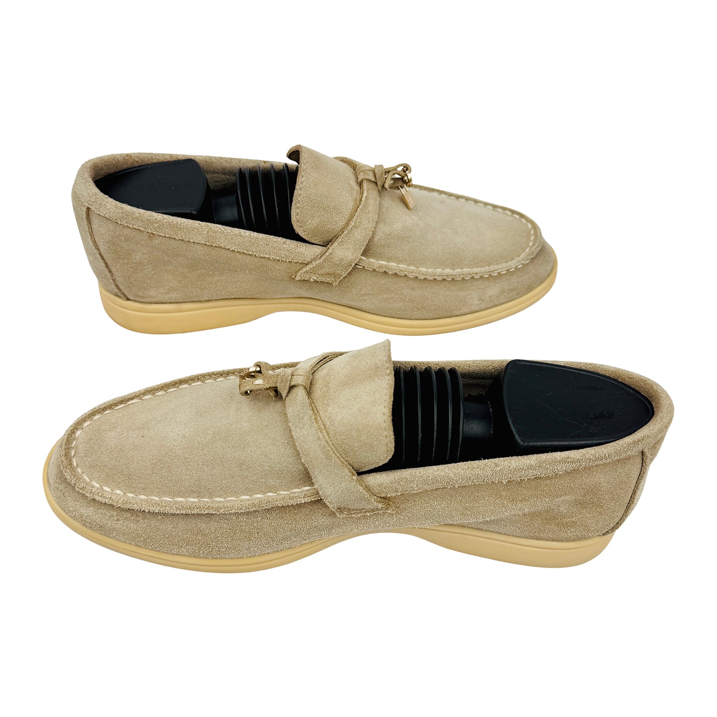 Loro Piana Summer Walk Beige Loafers (Size 41/41.5) - K 53076
