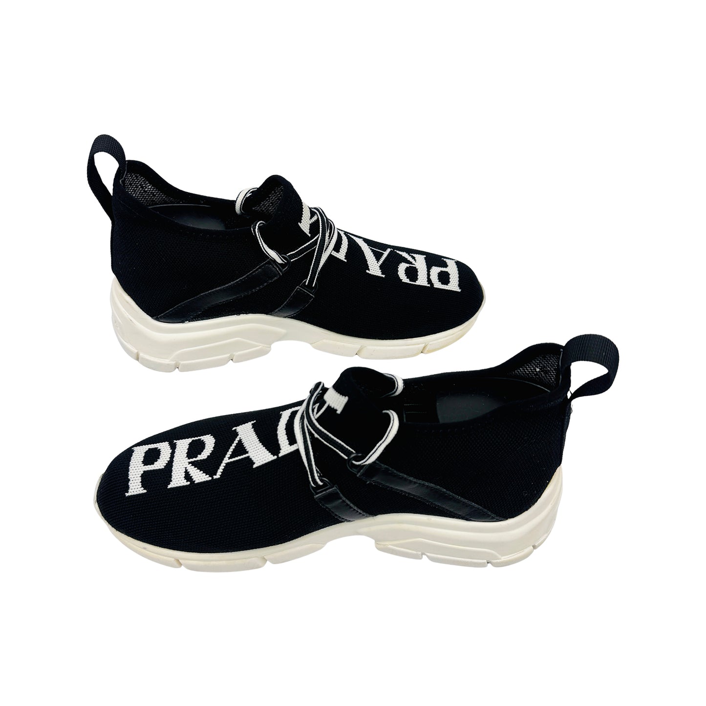 Prada Men's Textile Polarius Sock Knit Sneakers (Size 38/39)