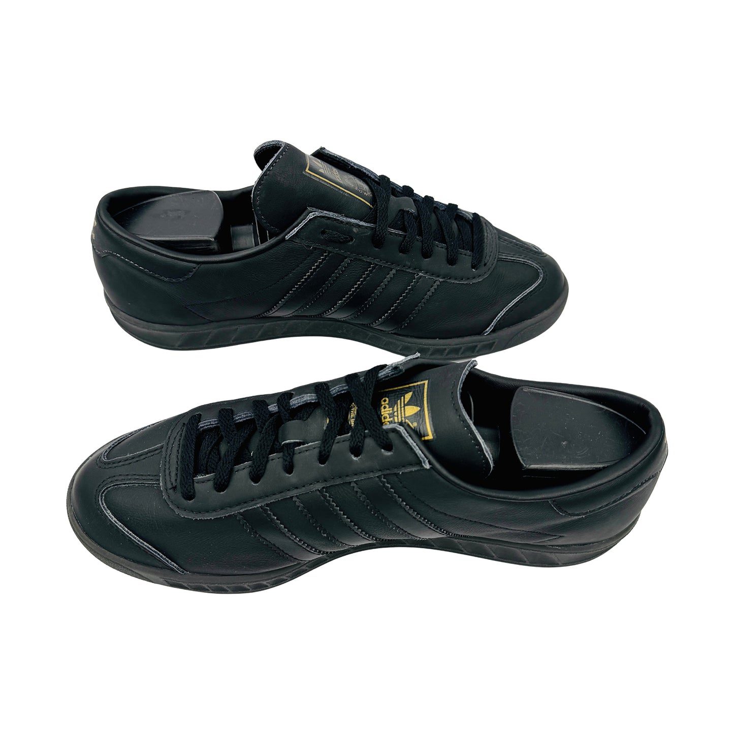 Adidas Men's Hamburg 'Core Black' Sneakers (Size 40.5) - FX5668