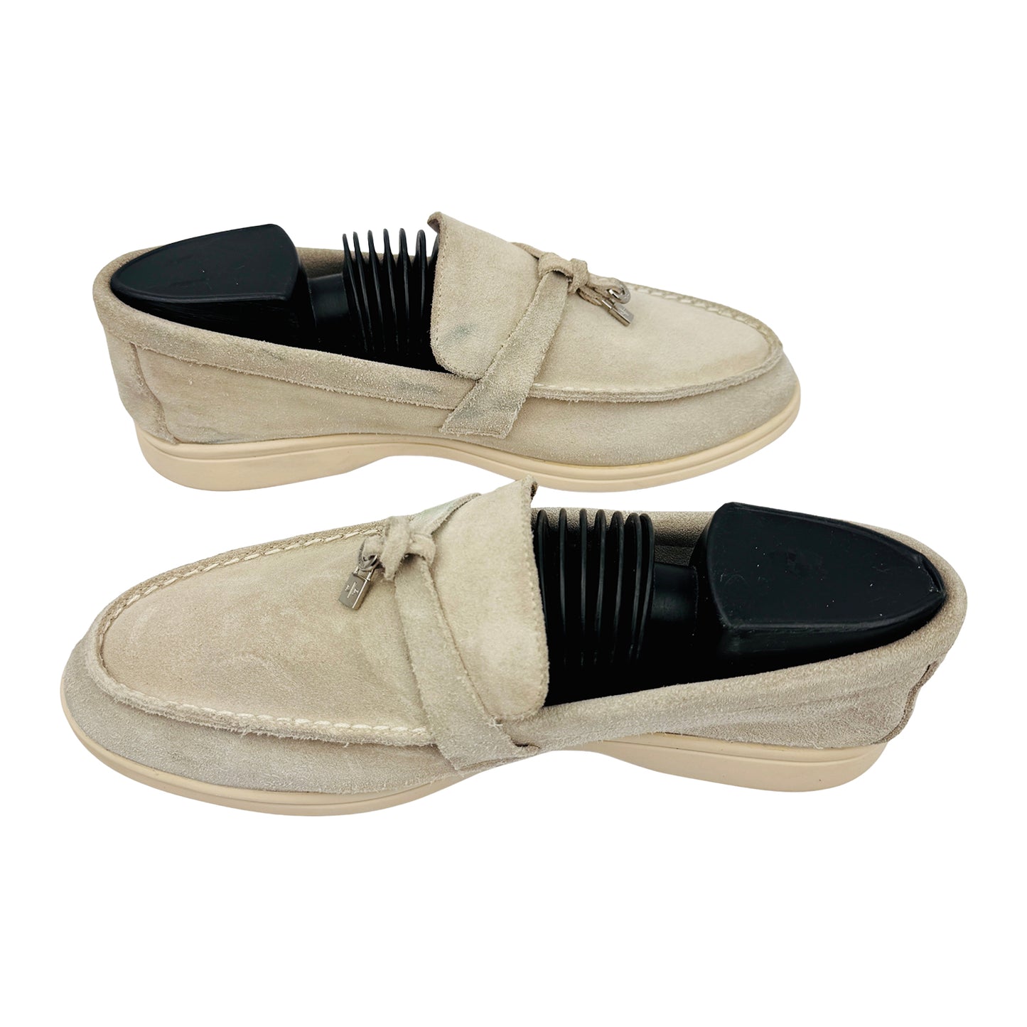 Loro Piana Summer Walk Light Beige Loafers (Size 38/38.5)