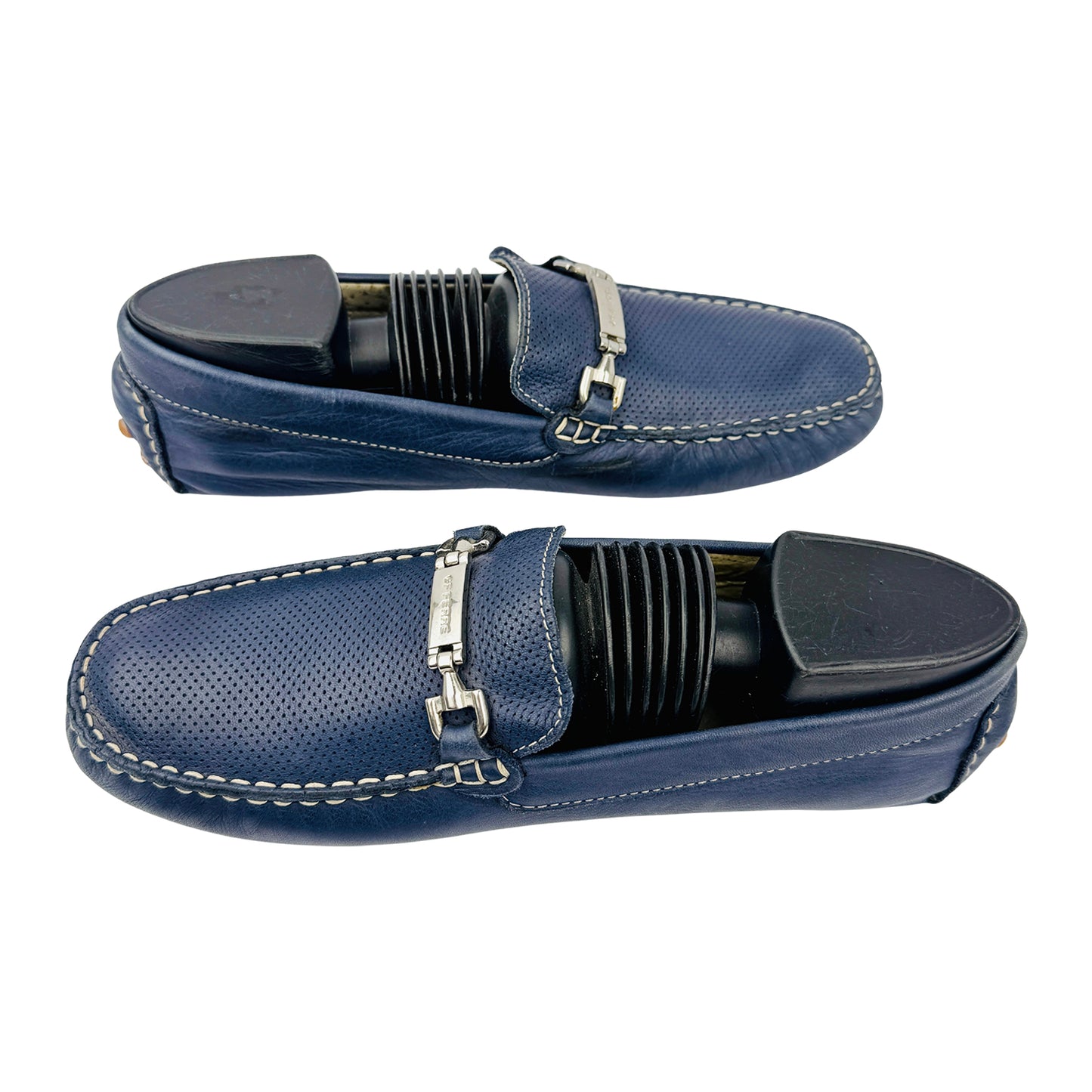Cross image of Gianfranco Ferre Men's Blue Moccasins (Size 39/39.5)