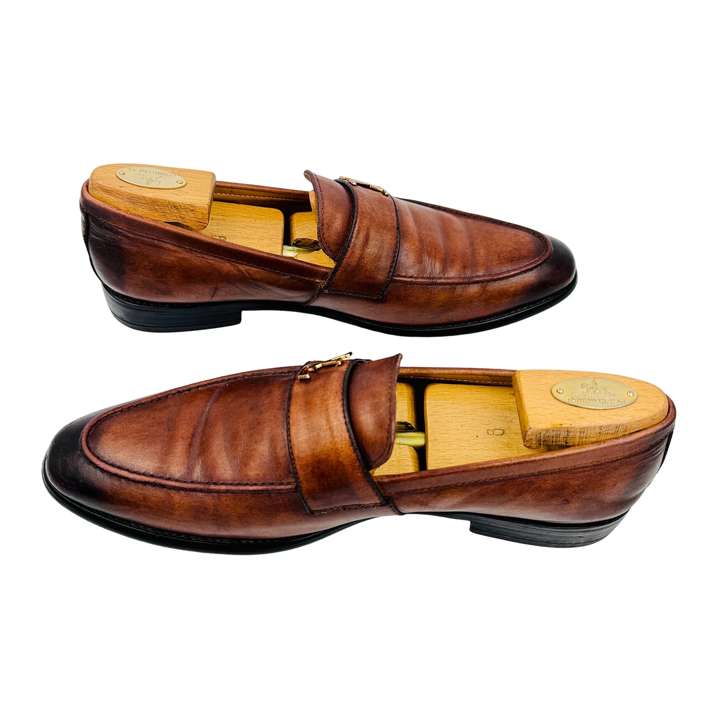 Louis Vuitton Major Brown Leather Loafers (Size 43)