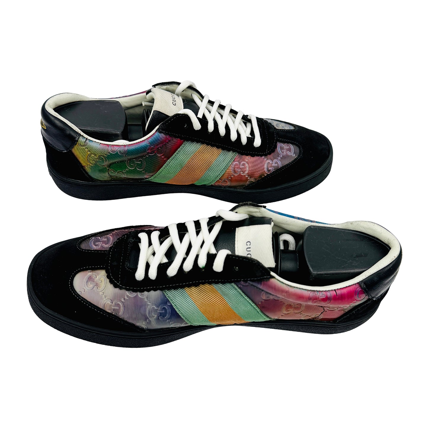 Gucci Men's Black Multicolor Sneakers (Size 40.5/41)