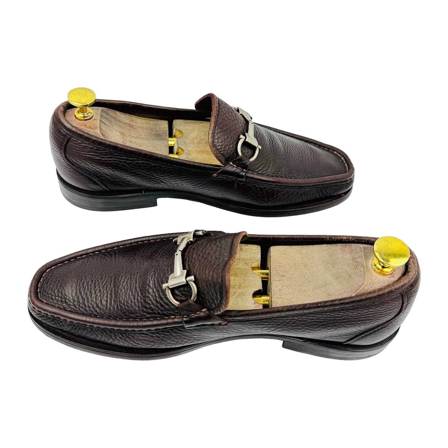 Salvatore Ferragamo Gancini Bit Dark Brown Loafer (Size 41.5/42)