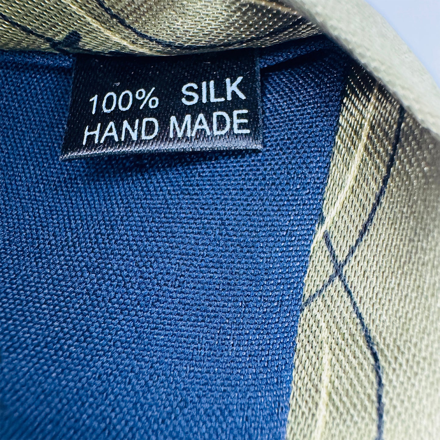 Versace Olive Green 'Patterned Stripes' Tie (Size Regular)